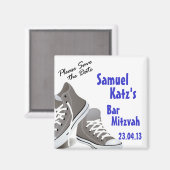 Sneakers bar/bat Mitzvah Magnet (Voorkant / Achterkant)