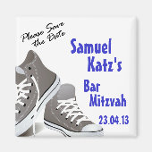 Sneakers bar/bat Mitzvah Magnet (Voorkant)