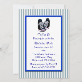 Sneakers Birthday Party Kaart