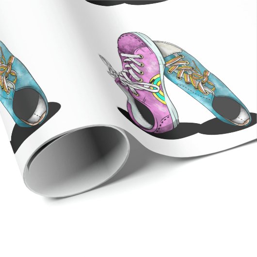 Sneakers Boyvriend en Vriendin Cadeaupapier (Rol Hoek)