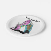 Sneakers Boyvriend en Vriendin Papieren Bordje (Gekanteld)