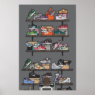 Sneakers Collectie Art Print