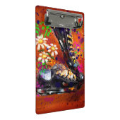 Sneakers en Daisies Impressionistisch Sinaasappel  Mini Klembord (Schuin)