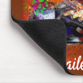 Sneakers en Daisies Impressionistisch Sinaasappel  Muismat (Hoek)