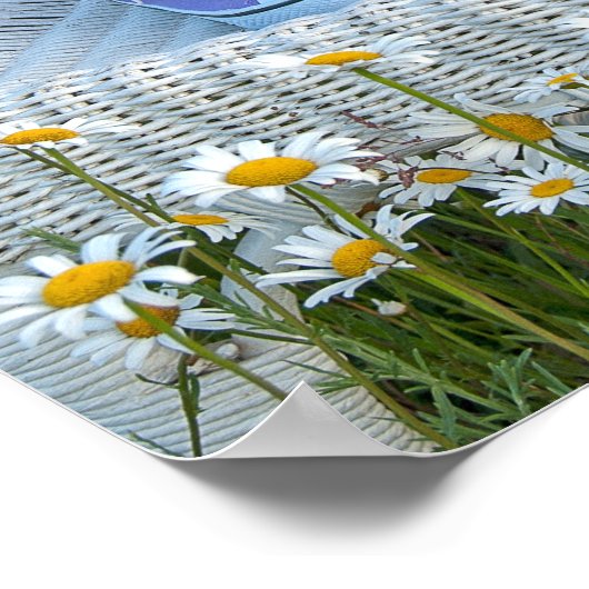 sneakers en madeliefje poster (Hoek)