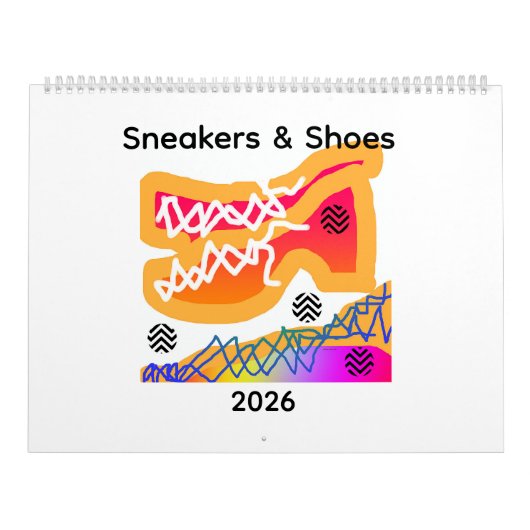 Sneakers en schoenen leuk kalender (Hoes)