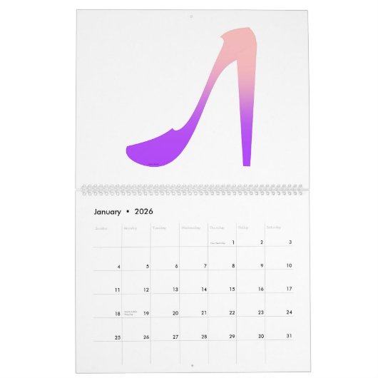 Sneakers en schoenen leuk kalender (Jan 2026)