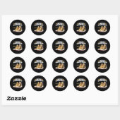 Sneakers geeft zich nooit over ronde sticker (Vel)