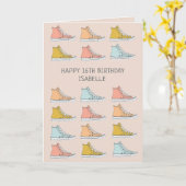 Sneakers met hoge bovenkant schoenenontwerp kaart (Gele Bloem)