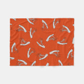 Sneakers naadloos patroon op rode achtergrond fleece deken (Voorkant (Horizontaal))