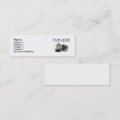 sneakers, Naam, Adres 1, Adres 2, Contact 1.. Mini Visitekaartje (Voorkant / Achterkant)