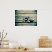 SNEAKERS OP EEN STEIGER POSTER (Keuken)