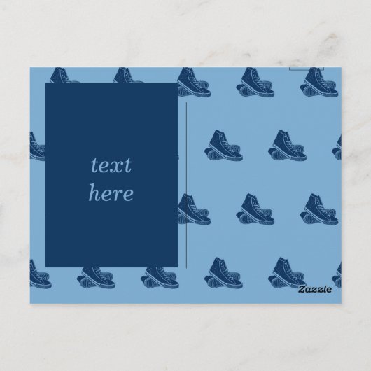 Sneakers Patroon  Briefkaart (Achterkant)