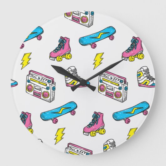 Sneakers Radio Skateboard Thema Grote Klok (Voorkant)