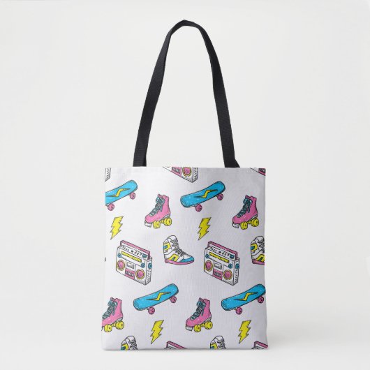  Sneakers Radio Skateboard Thema Tote Bag (Voorkant)