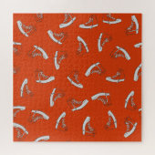 Sneakers Rood:  naadloze print Legpuzzel (Horizontaal)