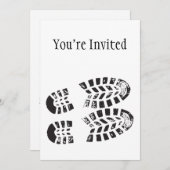 Sneakers zwart-witafdrukken kaart (Voorkant / Achterkant)