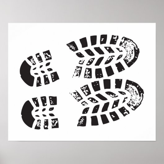 Sneakers zwart-witafdrukken poster (Voorkant)