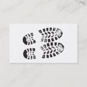 Sneakers zwart-witafdrukken visitekaartje (Achterkant)