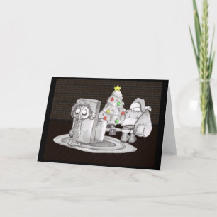 Sneakin up on Santa Feestdagen Kaart