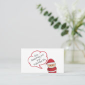 Sneaking Santa Persoonlijke Kaart van de Omsluitin (Staand voorkant)