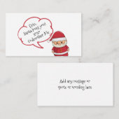 Sneaking Santa Persoonlijke Kaart van de Omsluitin (Voorkant / Achterkant)