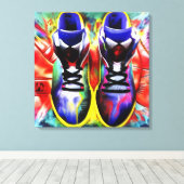 Sneakkop Canvas Afdruk (Insitu (Houten vloer))