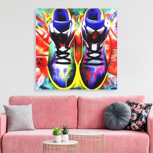 Sneakkop Canvas Afdruk (Insitu (Woonkamer))