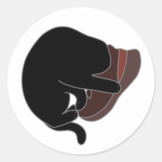 Sneakkop Ronde Sticker (Voorkant)