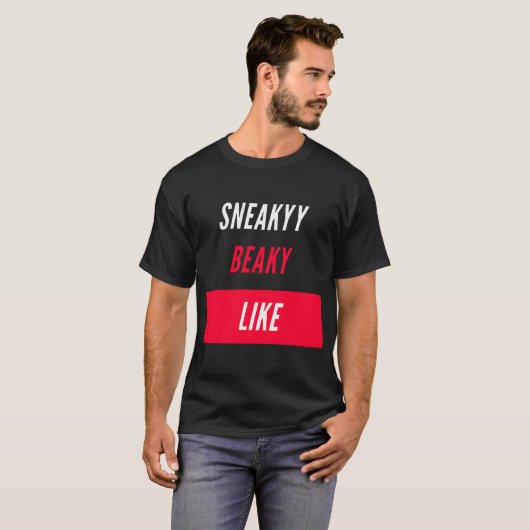 sneaky beaky als t-shirt (Voorkant volledig)