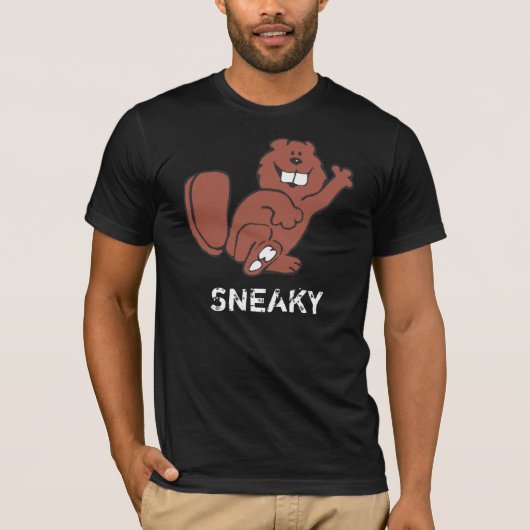 Sneaky Beaver T-shirt (Voorkant)