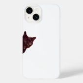 “Sneaky Black Cat Peeking Phone Case” Case-Mate iPhone Case (Achterkant)