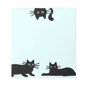Sneaky Black Cats Cool Kitty Cat Lover's Funny Notitieblok