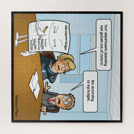 Sneaky Budget Funny Jigzaag Puzzle Legpuzzel (Horizontaal)