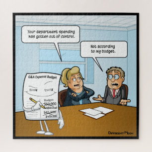 Sneaky Budget Funny Jigzaag Puzzle Legpuzzel