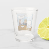 Sneaky Budget Funny Shot Glass Glas (Achterkant)