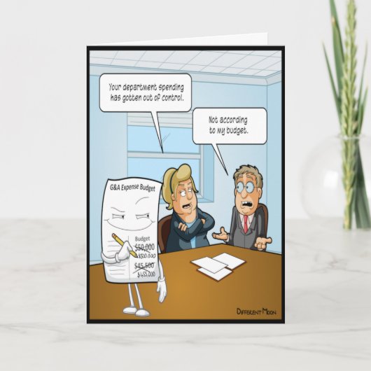 Sneaky Budget Grappige Verjaardag Kaart (Voorkant)