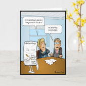 Sneaky Budget Grappige Verjaardag Kaart (Gele Bloem)