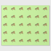 Sneaky Cartoon Chipmunk Cadeaupapier (Vlak)