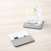 Sneaky Cat Bete bracht je een cadeau Bier Onderzetter (Rechterzijde)