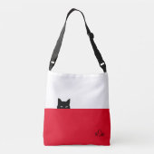 Sneaky Cat Crossbody Bag Crossbody Tas (Achterkant)