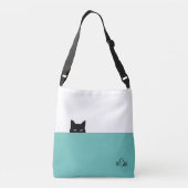 Sneaky Cat Crossbody Bag Crossbody Tas (Achterkant)