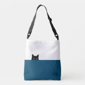 Sneaky Cat Crossbody Bag Crossbody Tas (Achterkant)