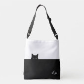Sneaky Cat Crossbody Bag Tas (Achterkant)