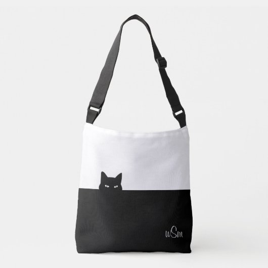 Sneaky Cat Crossbody Bag Tas (Voorkant)
