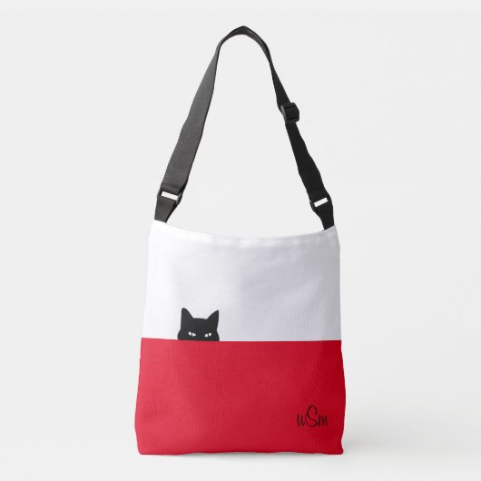 Sneaky Cat Crossbody Bag Tas (Voorkant)