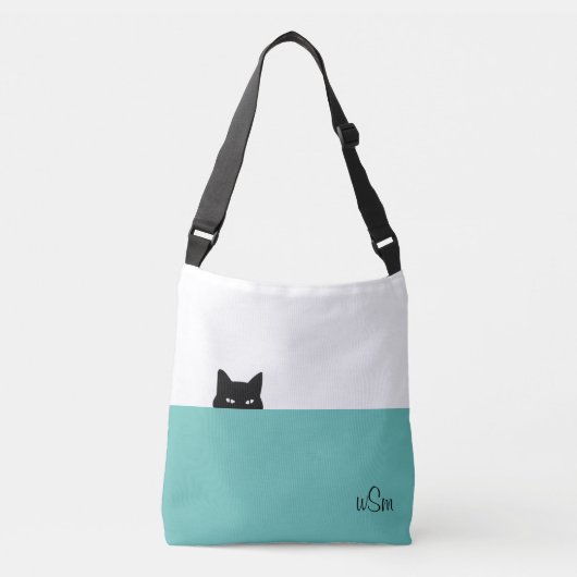 Sneaky Cat Crossbody Bag Tas (Voorkant)