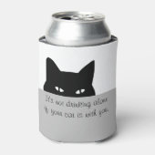 Sneaky Cat Drink niet alleen Blikjeskoeler (Blikje Voorkant)