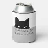 Sneaky Cat Drink niet alleen Blikjeskoeler (Blikje Achterkant)