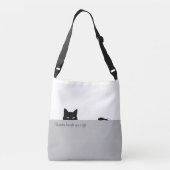 Sneaky Cat heeft je een cadeau gegeven Crossbody Tas (Achterkant)